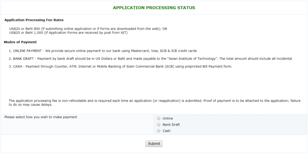 How to pay the application processing fee – Department of Development ...