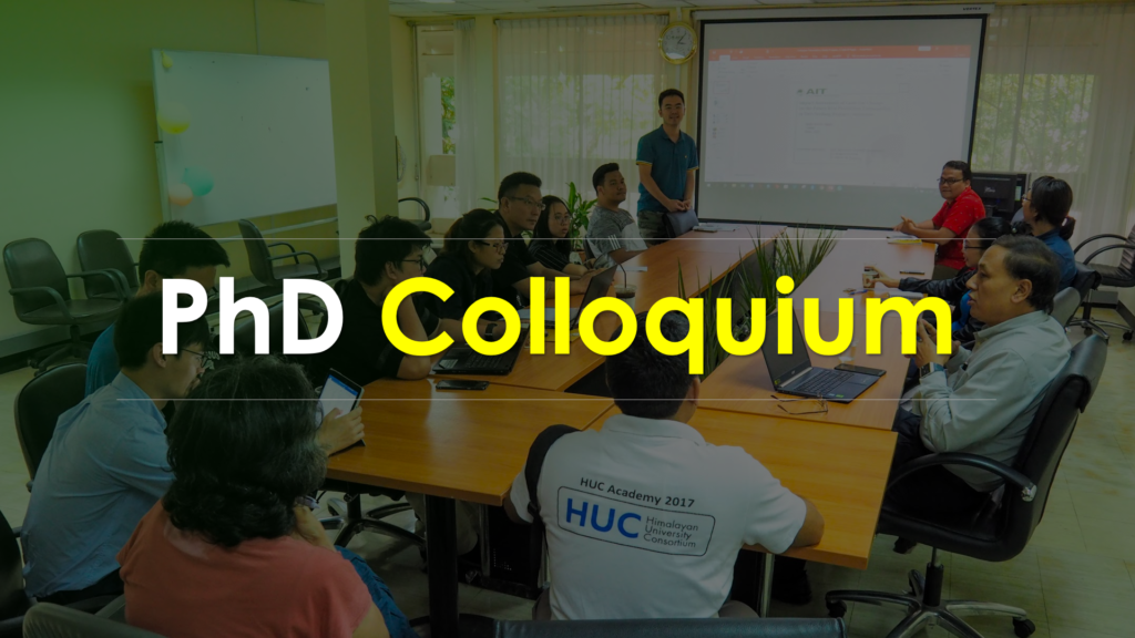 PhD Colloquium for February 2020 Department of Development and