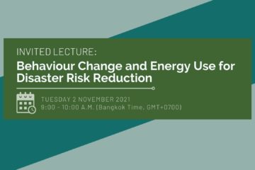 Behaviour Change and Energy Use for Disaster Risk Reduction
